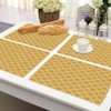 Walmsco Placemats Yellow Moroccan Pattern Decor For Dining Room Kitchen