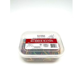 DONNA Hair Ties Rubber Bands 500PCS – Small Assort Mini Elastics for Ponytails, Braids & Styling, Gentle No-Damage Rubber Hair Bands for Baby, Kids & Women, Durable Hair Accessories in Reusable Case