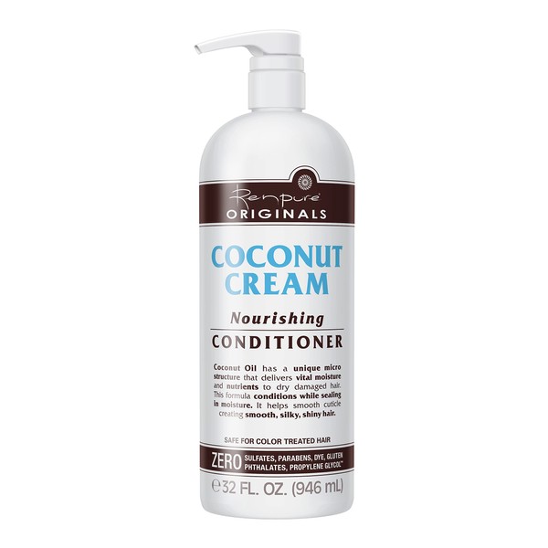 Renpure Coconut Cream Nourishing Conditioner, 32 Ounce