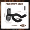 1 Stück Gitarren-Wandhalterung,Gitarrenhalterung,Wandhalterung Gitarre,Gitarren Wandhalterung,Universal Gitarren-Wandhalter Schwarz, Für Akustikgitarre,Klassische Gitarre,E-Gitarre,Bass,Ukulele