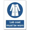 Blue Mandatory Health Safety Metal Sign For Office Work Site
