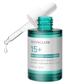 15% de niacinamida vegana+3% suero de ácido tranexámico: suero coreano de niacinamida para el cuidado de la piel, minimizador de poros para cara, glut