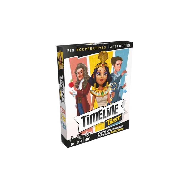 Zygomatic , Timeline Twist, Family Game, Card Game, 2-6 Players,