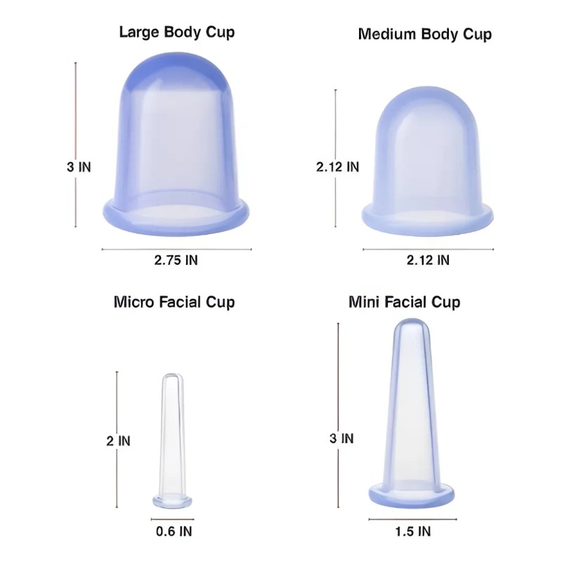 Ventosas De Silicona Para Masajes, 7 Piezas
