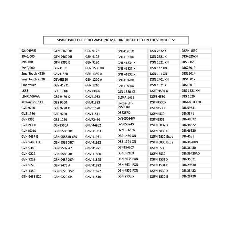 Drain Pump Compatible with / Replacement Part for Beko 1748200100