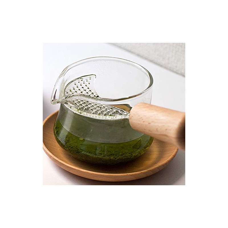 【国内正規品】宜龍 ”樸風”シリーズ 耐熱ガラス片口茶海(250ml) 茶漉し有りタイプ