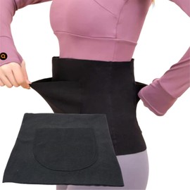 UTST Women's Belly Wrap, Thin, Stomach Wrap, Warm, Warm, Coarse, Pockets, multicolor