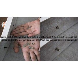 KPAVIR Interior Home/Kitchen/Wardrobe Cabinet Drawer Knobs Crystal Glass and Metal, Set of 10 (Pink)