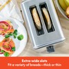 bella Stainless Steel 2 Slice Toaster with Extra Wide Slots