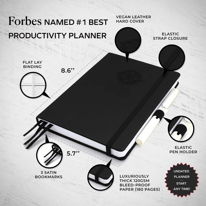 Smart Planner Pro – Undated Daily Planner – Small A5