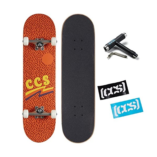 [CCS] Wavy Times Skateboard Complete - Orange 8.00"