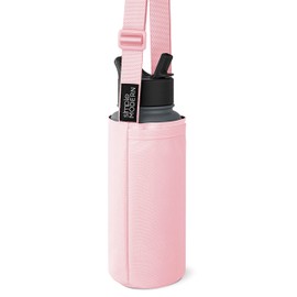 Simple Modern Water Bottle Carrier Sling with Adjustable Strap | Bottle Holder Crossbody Bag for Walking, Hiking and Traveling | Summit Collection | Blush