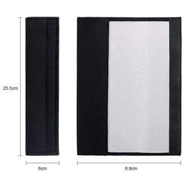 URAQT Car Seat Belt Pads, 4 Pack Comfort Harness Pads, Pram Strap Covers, Backpack Shoulder Pad, Multifunctional Universal Seat Belt Pad Cover for Kids and Adults