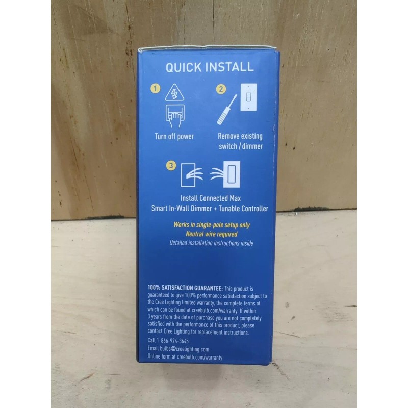 Cree Connected Max Smart In-Wall Dimmer & Tunable Controller For