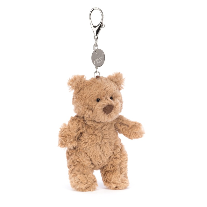 Jellycat Bartholomew Bear Bag Charm - L: 5 cm x