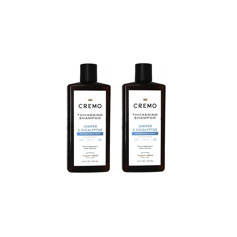 Cremo Juniper & Eucalyptus Thickening Shampoo for Fine or Thinning