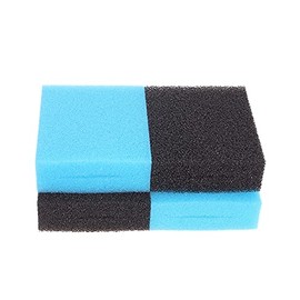 INGVIEE Compatible Filter Foam Fit for Fish Mate 10000 15000 GUV / 15000G-BIO Pond Filter (2x Black Coarse, 2x Blue Fine)