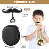 2Pcs Clip-On Mustache for Trumpets,Clip-On Mustache for Small Shank Trombone,with