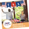 Alipis Independence Day Decor 2pcs American Flag Banner Patriotic Bunting