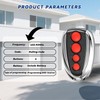 XDTKML Compatible Steel-Line ZT-07 433.92Mhz Garage Door Remote SD800 Opener