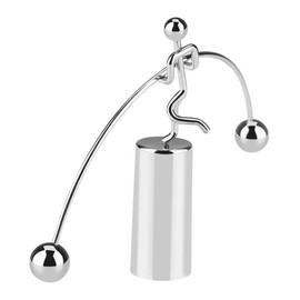 ORFOFE Balance Cylinder Weightlifting Man Tumbler Iron Desktop Ornament Metal Material Home Decor Office