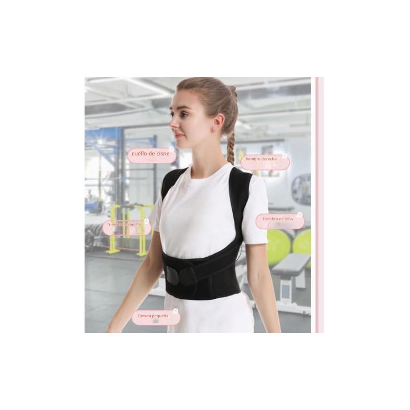 Adjustable Back Posture Belt Office Home Gym Unisex, Back Straightener