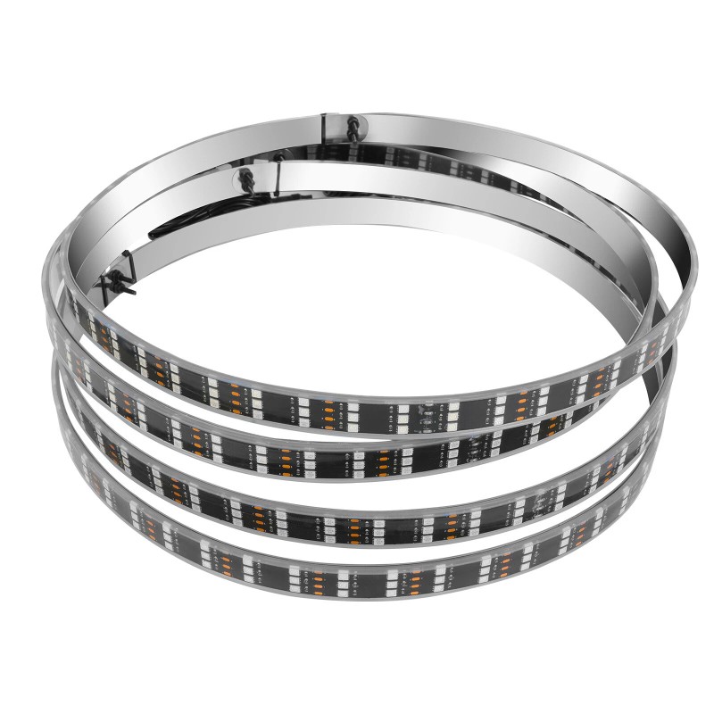 KEEPDSGN 4PCS 15" RGB LED Wheel Ring Lights Chasing Rim