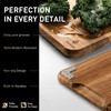 Teak Wood Cutting Board Set for Kitchen High-End Non Toxic
