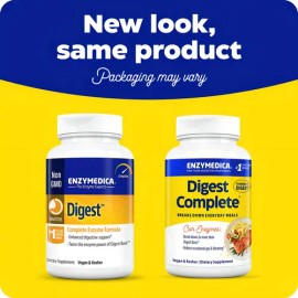 Enzymedica Digestivo Completo Enzimas 90 Capsulas Sin Sabor Veganas
