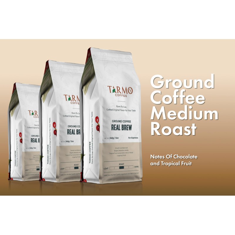 Tarmo Coffee | REAL BREW - Low Acid Ground Coffee,