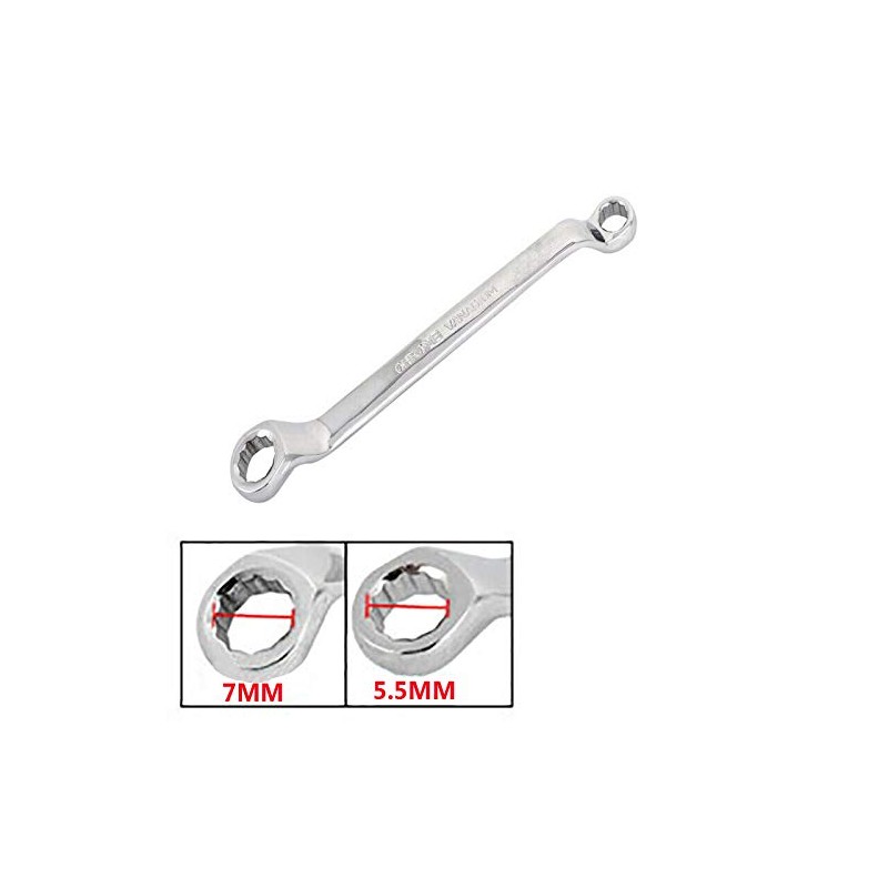 SENRISE Offset Ring Spanner 1PCS 5.5-32mm Double End Spanner Metric