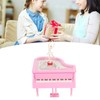 Pink Piano Music Box Small Ballerina Girl Dancing Emulational Pianoforte