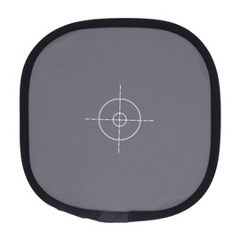 ASHATA Tarjeta de Balance de Blancos Gris, Tablero de Enfoque Portátil de 30x30 Cm/11,8x11,8 Pulgadas, Dos Lados, Doble Cara, 18% Gris, Tarjeta de Reflectancia de Balance de Blancos,