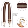 Allzedream Purse Strap Replacement Crossbody Handbag Stripe Wide Adjustable (Chestnut)