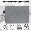 Stone Dish Drying Mat For Kitchen Counter With Diatomite Sink