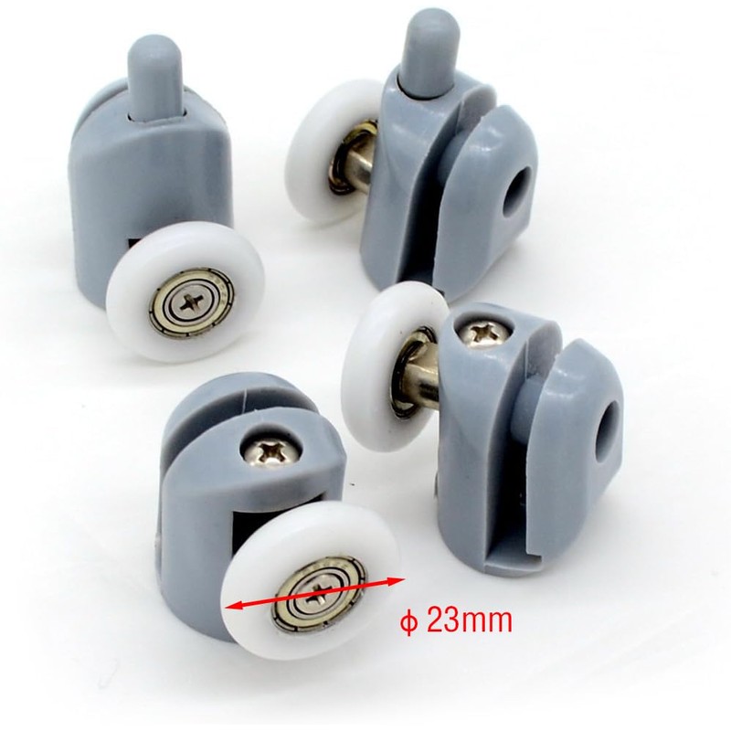 Shower Door Rollers, Set of 8 Single Shower Door Runners/Wheels/Pulleys/Guides