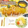 Tornado Spiral Potato Knife Manual Slicer, Multi functional Manual Rotating