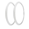 PRO+ TIRES 27" x 1-1/4" White P-148 PAIR (2 PCS)