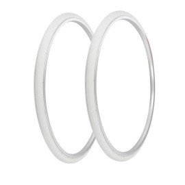 PRO+ TIRES 27" x 1-1/4" White P-148 PAIR (2 PCS)