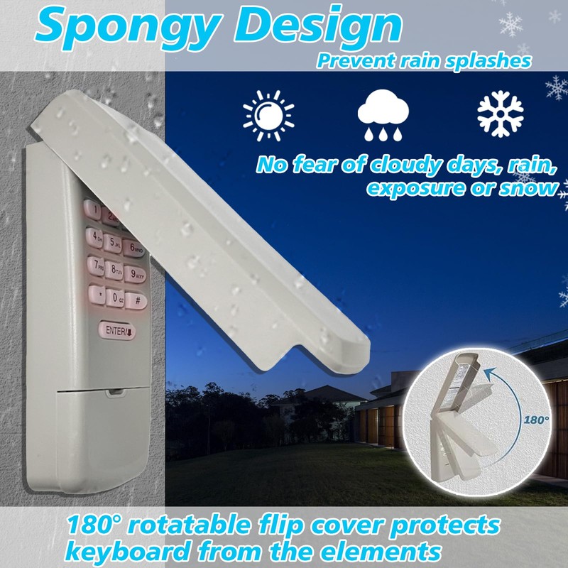 Garage Door Opener Keypad Wireless Universal Keyless Entry System for