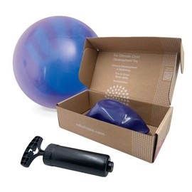 Edushape Incredi-Ball Change-A-Color Sensory Ball for Baby - 7" Deflated with Pump Color Changing Baby Ball That Helps Enhance Gross Motor Skills for Kids - Toddler Ball for Sensory Development