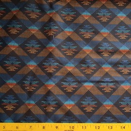 VIP by Cranston BTY Vintage Cranston V.I.P. Western Weaver Patch VIP Cotton Fabric By The Yard