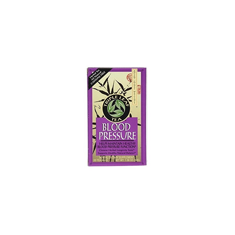 Triple Leaf Tea, Tea Bags, Blood Pressure, 1.06-Ounce Bags, 20-Count
