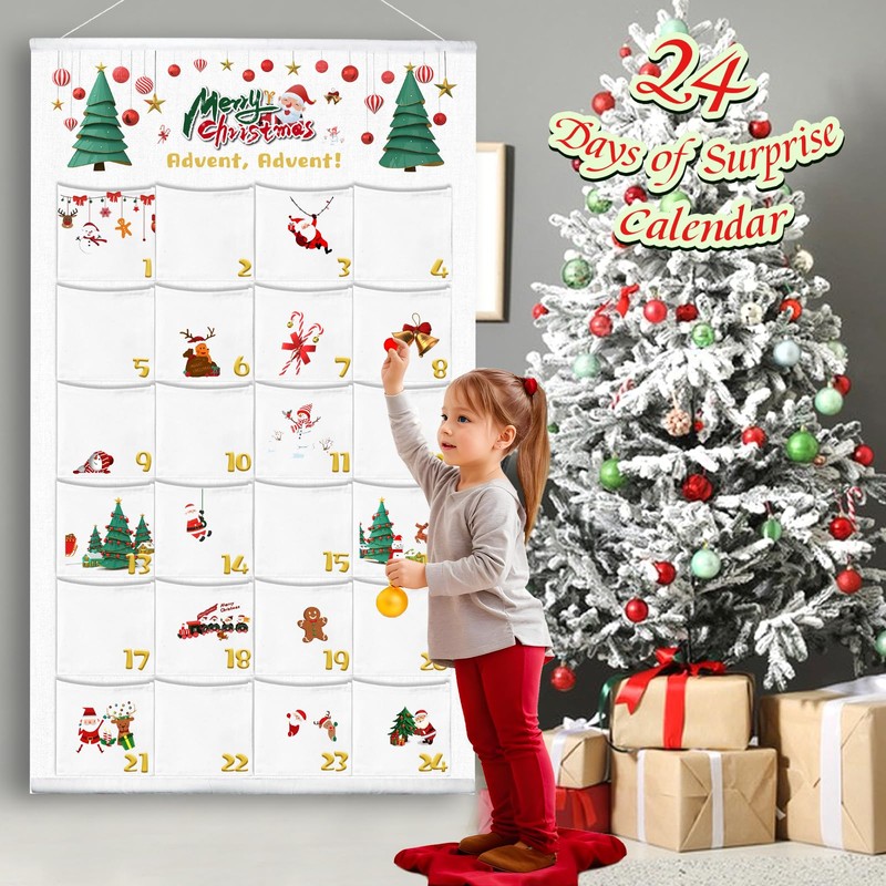 Advent Calendar 2024 as a Fabric Wall Calendar
