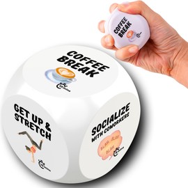 Stress Balls | Foam Cube, Stress Relief Dice | Fidget Toy for Adults | Funny Office Gift for Coworker, Employee, Colleague | Squeeze Balls for Hand Therapy, Reduce Anxiety (Stress Relief)