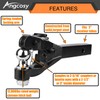 ANGCOSY 10-Ton Pintle Hook Trailer Hitches Receiver Hook Combination 2-5/16”