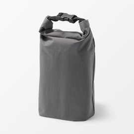 MUJI 84843068 Adjustable Height Lunch Bag, Roll Top Type, Small, Gray