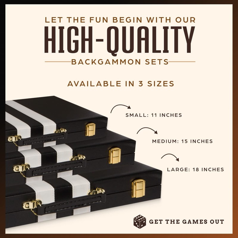 Get The Games Out Top Backgammon Set - Classic Board