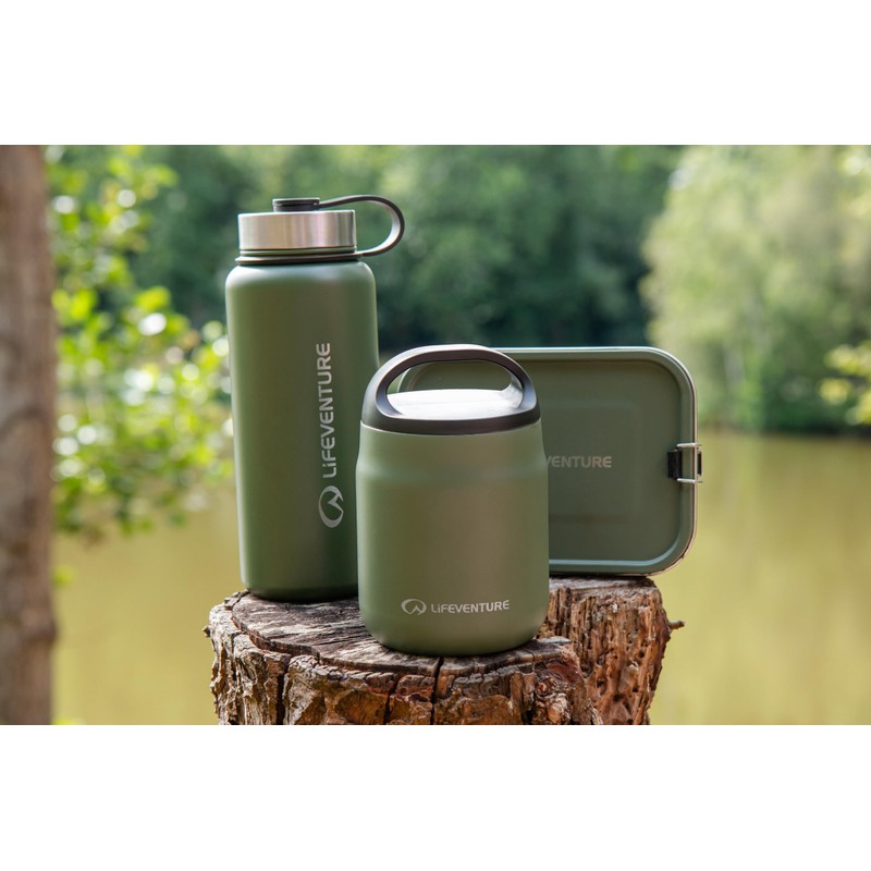 Lifeventure Stainless Steel Lunch Box; Mess Tin Container for Food,