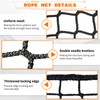 LAKNUAL Kids Pets Safety Rope Netting, Black Stairs Balcony Railing